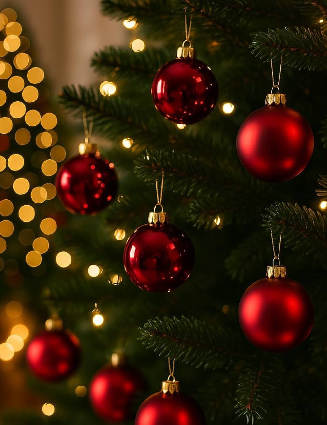 Pallina Albero Di Natale In Vetro Bordeaux 6cm