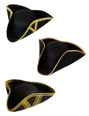Cappello Tricorno In Feltro Nero