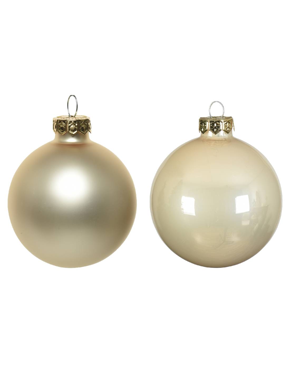Pallina Albero Di Natale In Vetro Perla 8cm