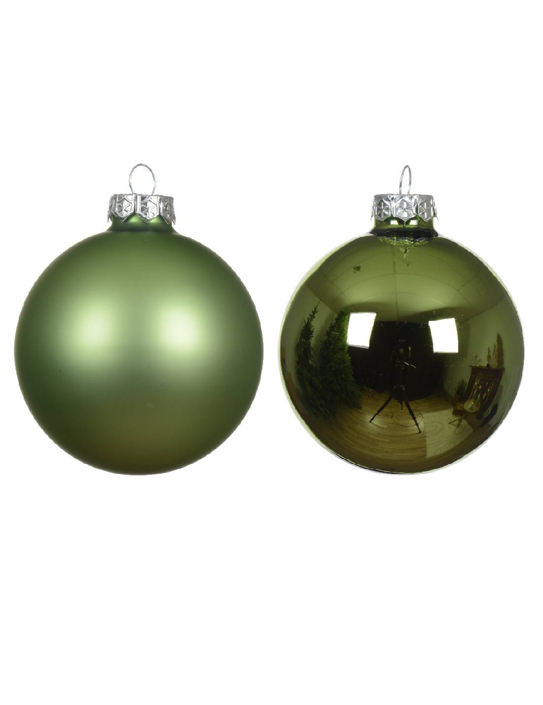 Pallina Albero Di Natale In Vetro The Verde 8cm Prodotto Assortito