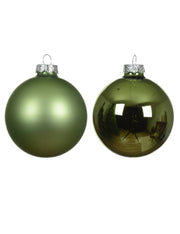 Pallina Albero Di Natale In Vetro The Verde 8cm Prodotto Assortito