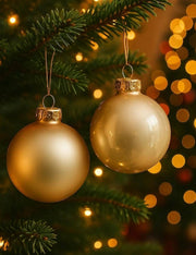 Pallina Albero Di Natale In Vetro Perla 10cm