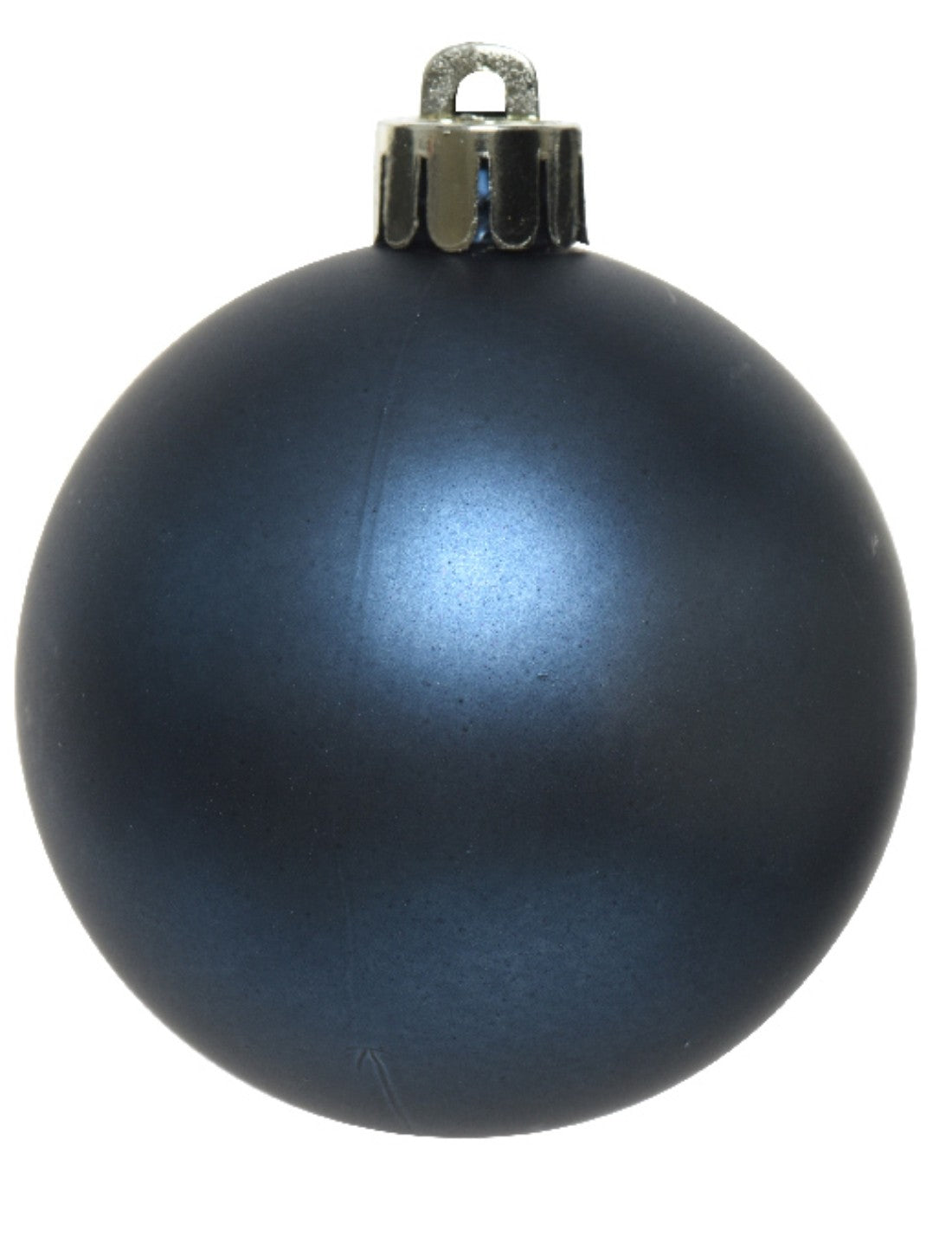 Pallina Albero Di Natale In Vetro Blu 10cm