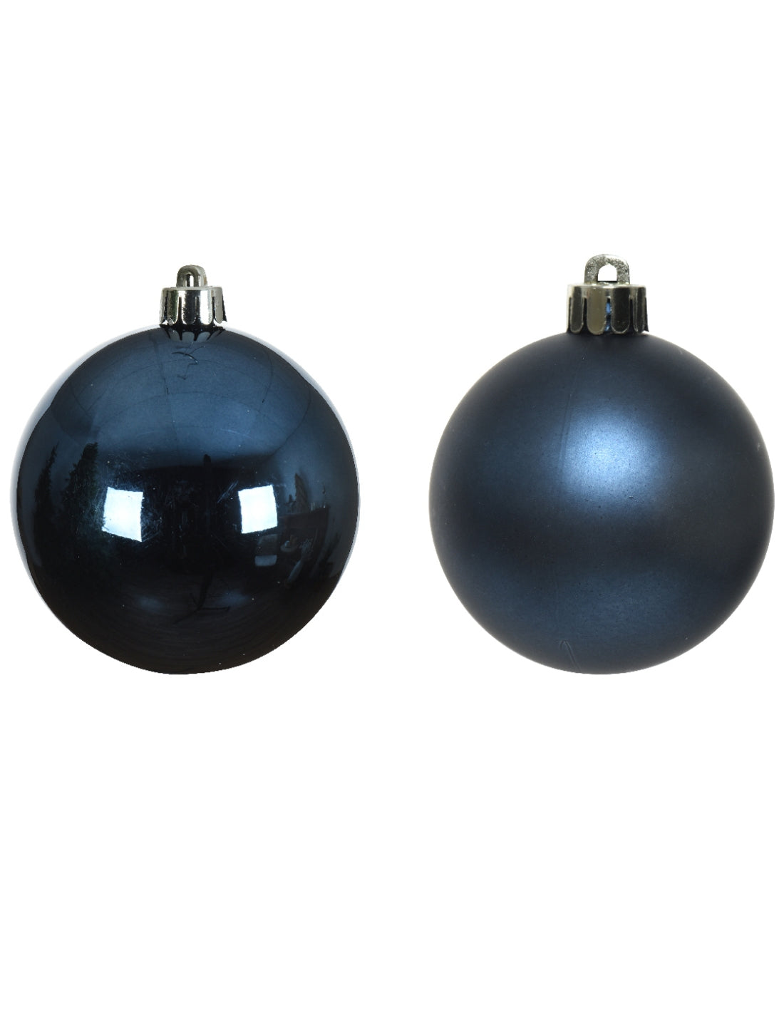 Pallina Albero Di Natale In Vetro Blu 10cm