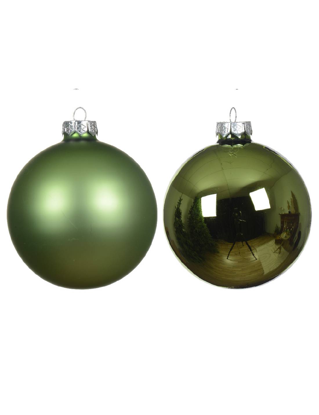 Pallina Albero Di Natale In Vetro The Verde 10cm Prodotto Assortito