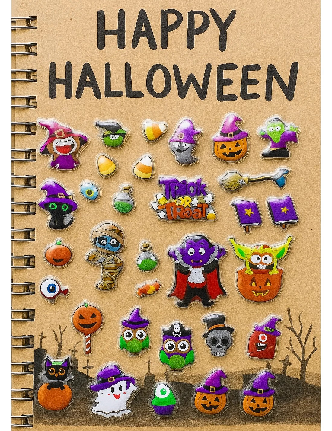 Adesivi Vetrofanie Di Halloween 16x19cm