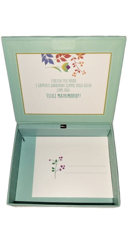 Scatola Regalo Con Dedica Agli Sposi