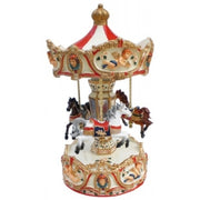 Carillon Villaggio Di Natale Giostra Cavallucci 12x14,5cm