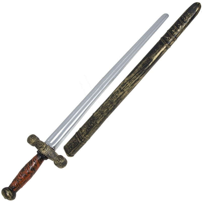 Spada Cavaliere Con Fodero 75cm Armi Halloween E Carnevale