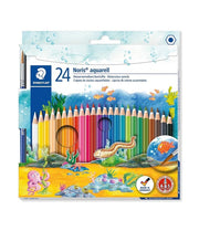 Pastelli Staedtler 24 Matite Acquerellabili Colorate con Pennello