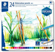 Staedtler Pastelli Acquerellabili Design Journey Scatola Metallica 24pz.