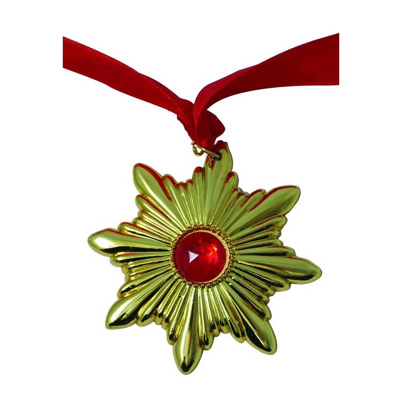 Collana Vampiro Con Medaglione Oro In Plastica Halloween