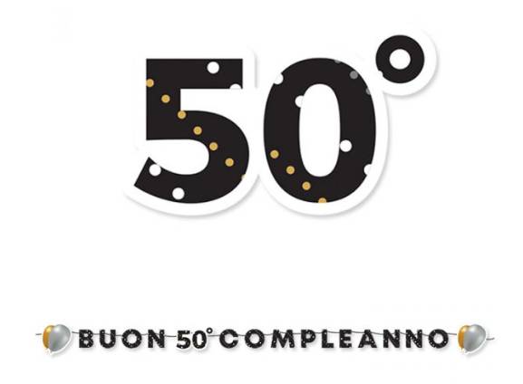 Festoni Decorativi Compleanno 50 600x25cm
