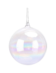 Pallina Albero Di Natale In Vetro Iridescente 10cm