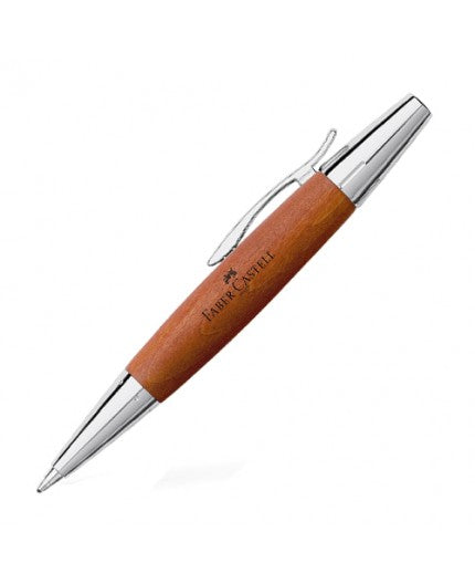 Penna Faber Castell E-Motion Wood Chrome Legno Pero