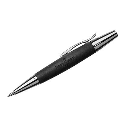 Penna Faber Castell E-Motion Wood Chrome Pero Nero