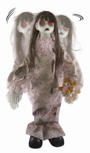 Bambola Diabolica Animata Con Suono E Movimento 70cm Ornamenti Halloween