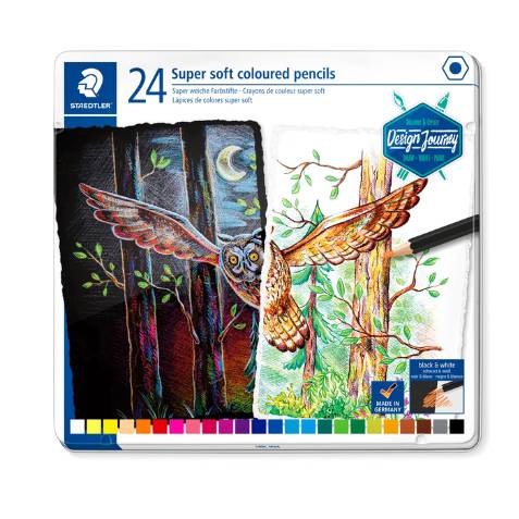 Pastelli Staedtler 24 Matite Colorate Design Journey Super soft