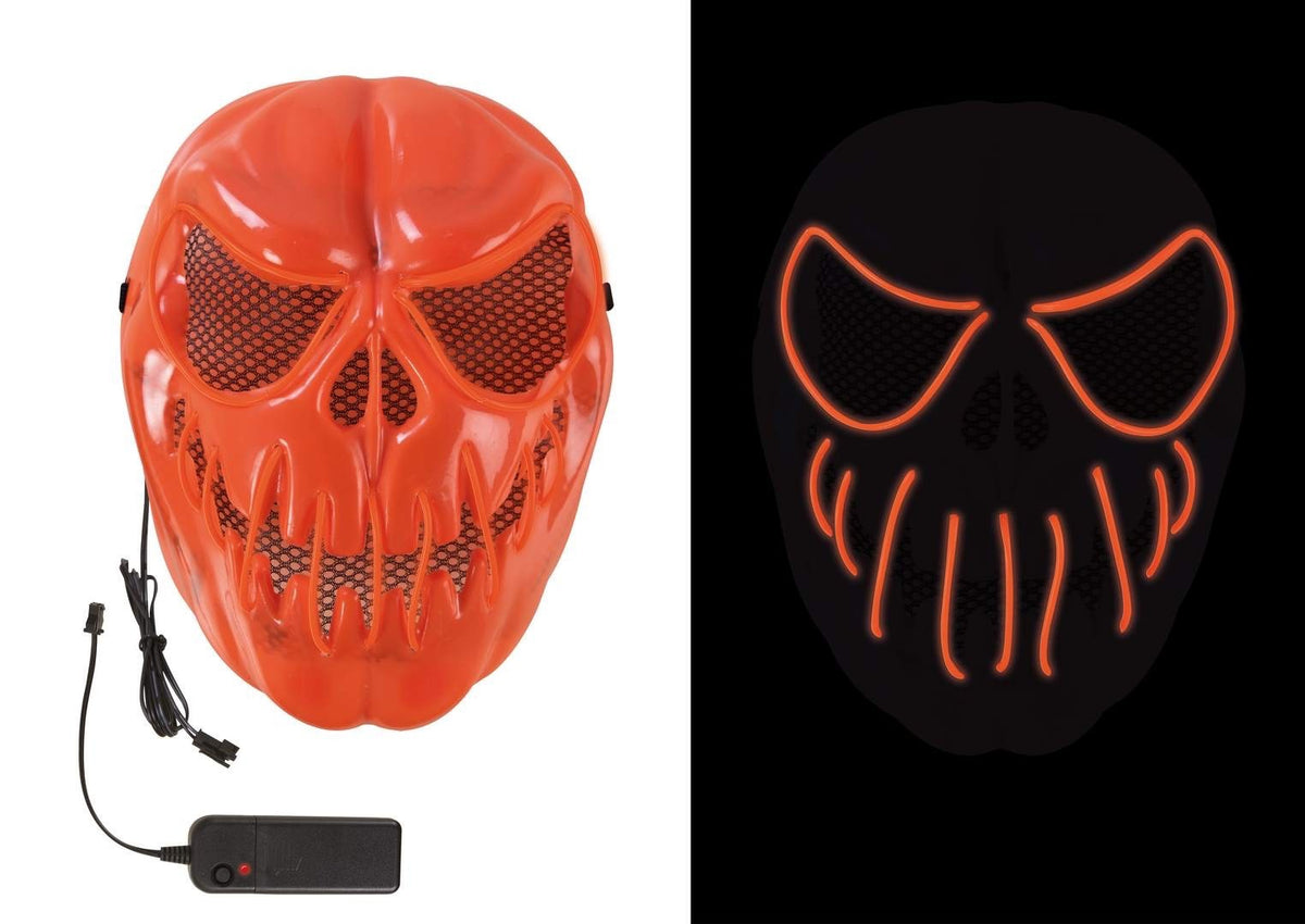Zucca Spaventosa LED Maschera Halloween
