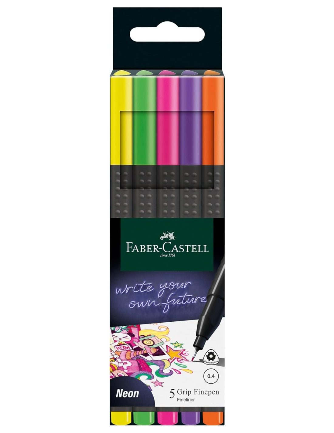 Faber Castell Grip Finepen Fineliner Neon