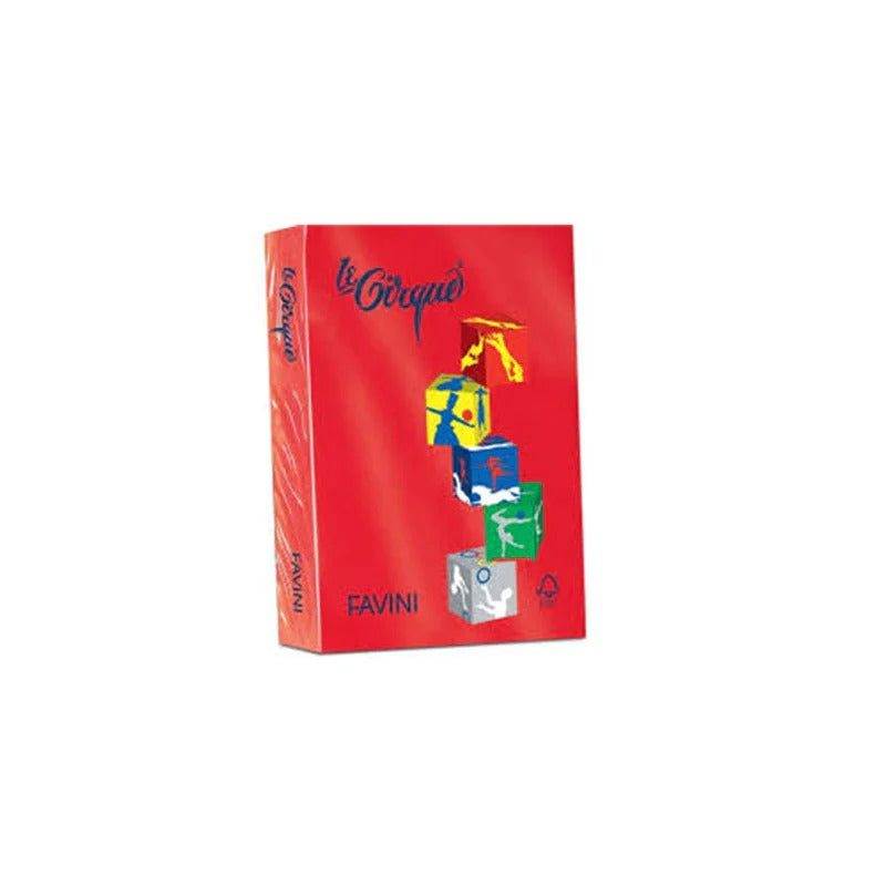 Risma Di Carta Colorata Favini Le Cirque A4 Rosso Scarlatto 80g 500 Fogli