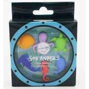 Set Animali Marini Colorate Segnabicchieri 6pz