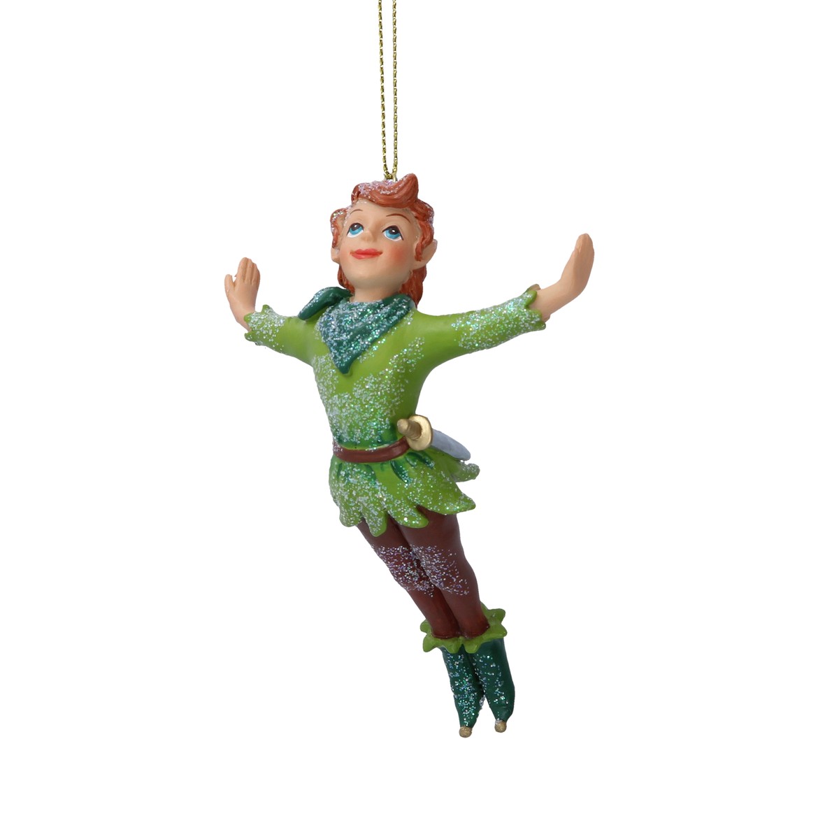 Addobbo Albero Di Natale Peter Pan Glitterato