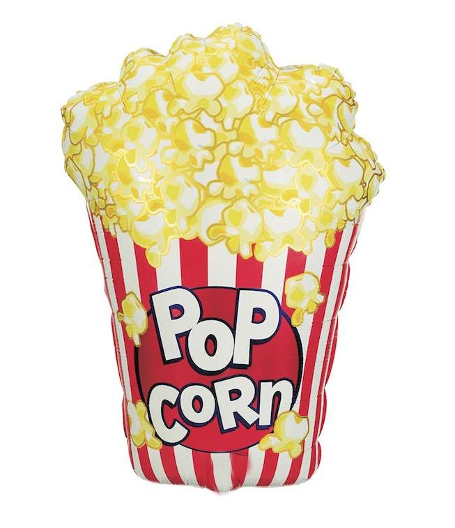 Palloncino Metalfoil Popcorn Sagomato 38" 97cm