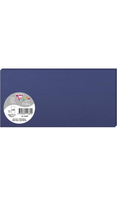 Biglietti Cartoncini Blu Notte 11x21cm 25pz