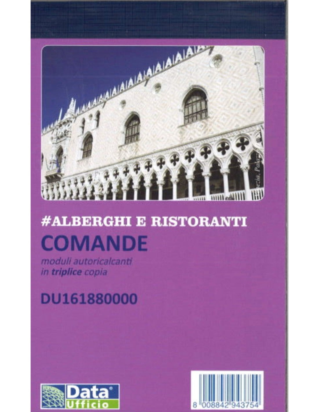 Blocco Comande Alberghi E Ristoranti 10x17 Triplice Copia