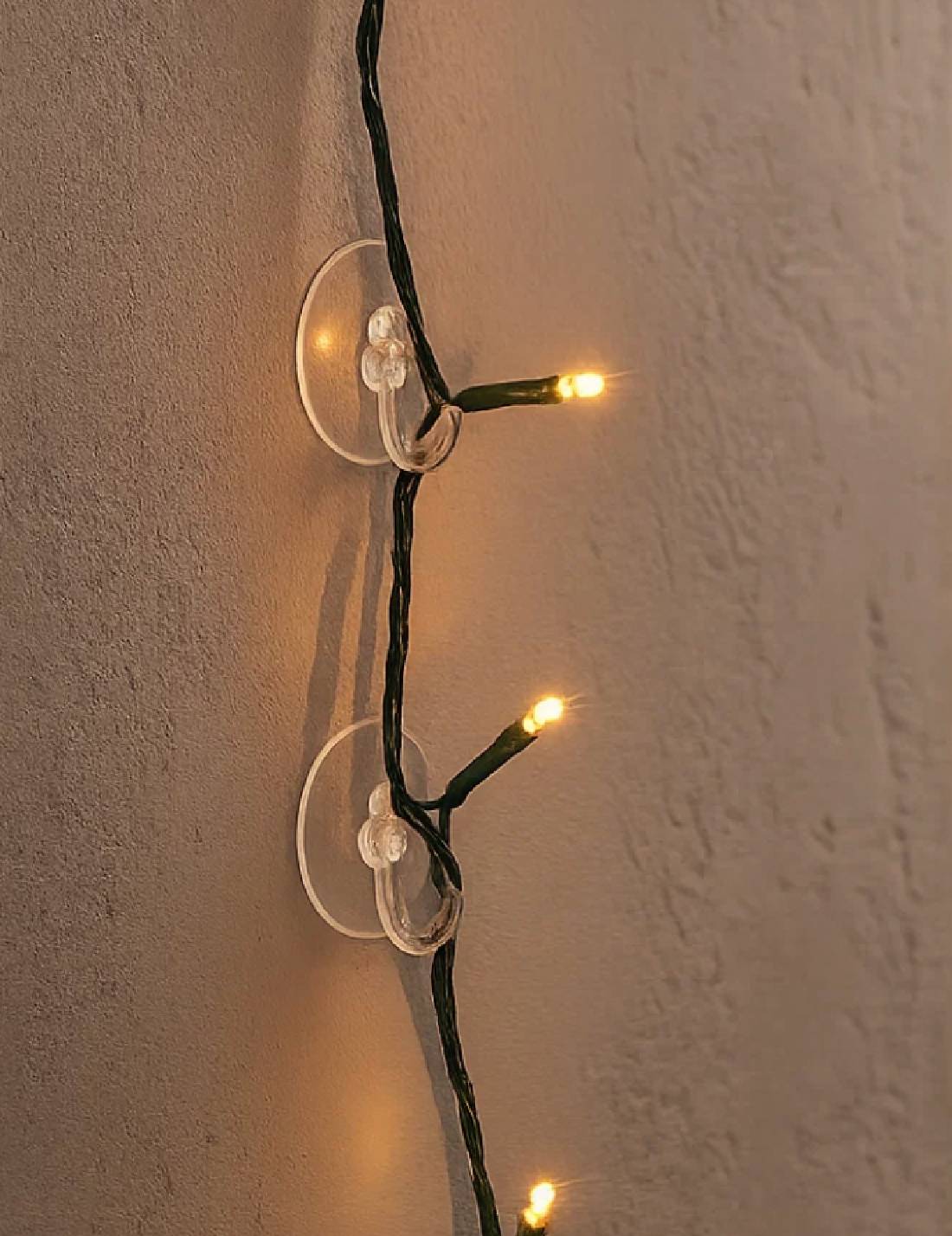 Ganci A Ventosa Trasparenti Per Luci E Decorazioni 4pz
