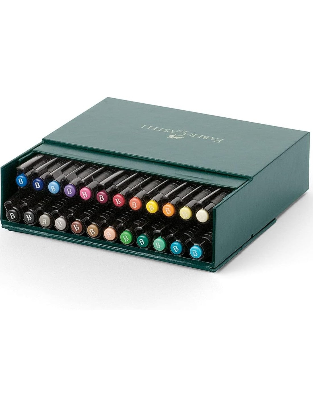 Faber Castell Pitt Artist Pen Brush Colori Accesi 24 Pezzi