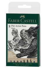 Faber-Castell Pitt Artist Pens Nere 8pz.