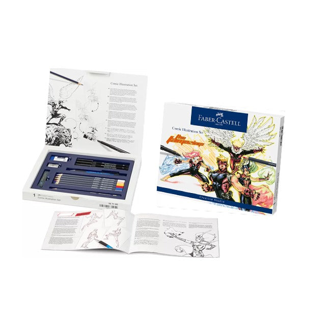 Faber-Castell Comic Illustration Set Matite e Pitt Artist Pen