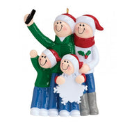 Addobbo Albero Di Natale 4 In Famiglia Selfie Personalizzabile