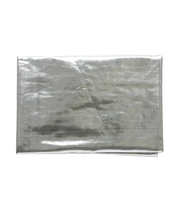 Tovaglia Natalizia In Lurex Argento 150x300cm