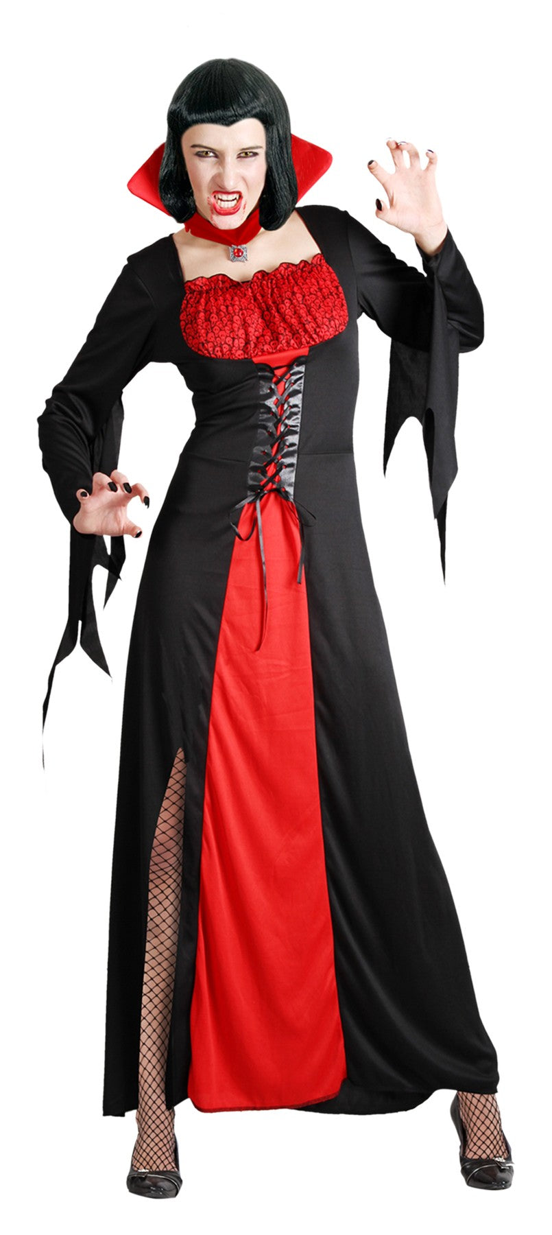 Costume Halloween Donna Vampira Taglia Unica