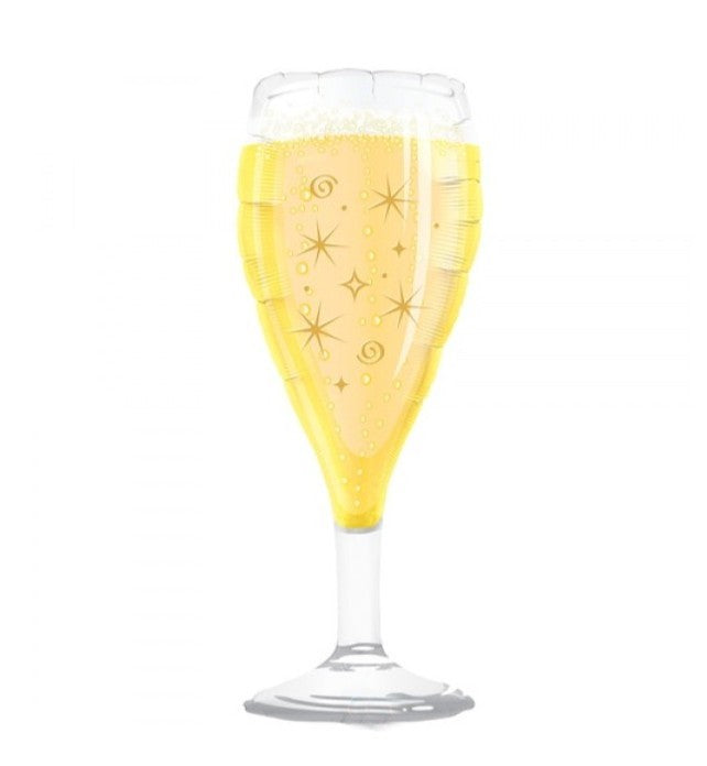 Palloncino Metalfoil Calice Champagne Sagomata 39" 99cm