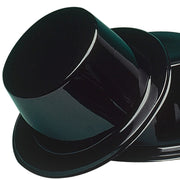 Cilindro Cappello Nero In Plastica Lucido
