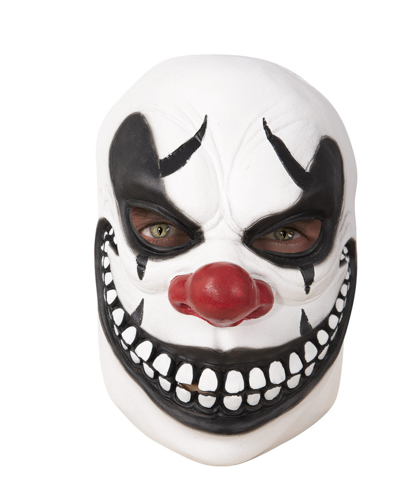Clown Bianco E Nero Maschera Halloween