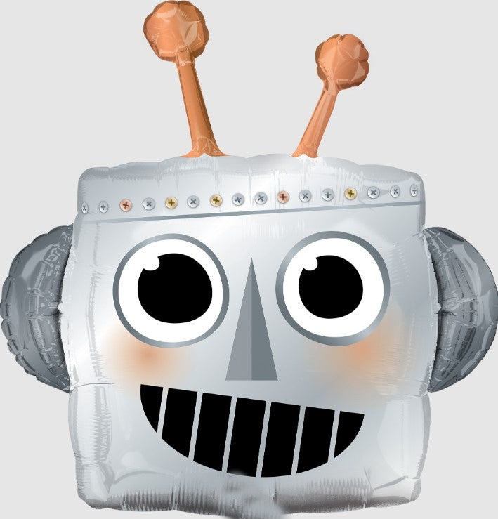 Palloncino Metalfoil Robot Sagomato 35" 89cm