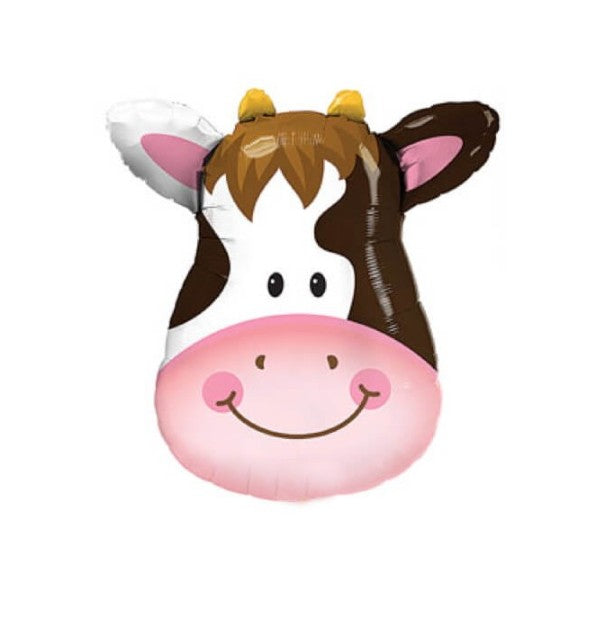 Palloncino Metalfoil Mucca Sorridente 32" 81cm