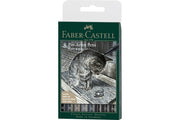 Faber-Castell 8 Pitt Artist Nero E Grigio Tinta China