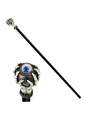 Accessorio Di Halloween Bastone Con Occhio Galleggiante 110cm