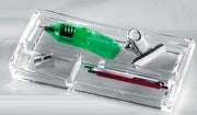 Piatto Portapenne In Acrilico 3 Scomparti