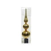 Puntale Albero Di Natale Vetro Oro 35cm