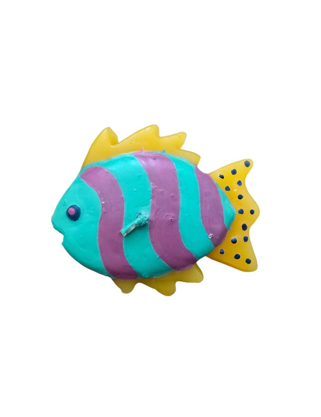 Candela Decorativa Pesce Colorato 7cm