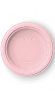 Piatti in polpa di cellulosa Rosa Peonia 23cm 50 pz.