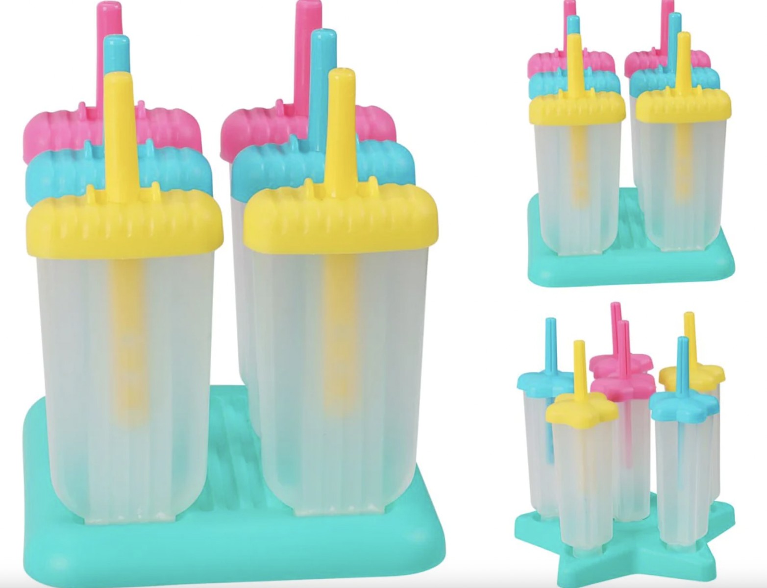 Confezione 6 Formine Ghiaccioli Colori Assortiti
