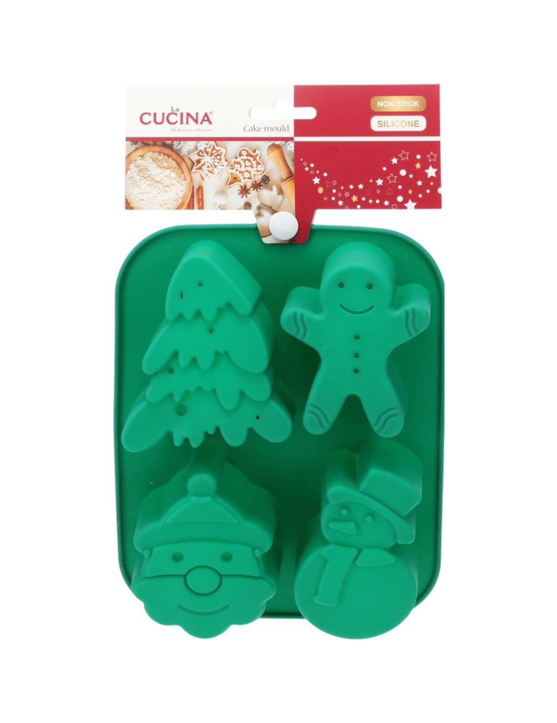 Stampo Natalizio In Silicone Per Dolci